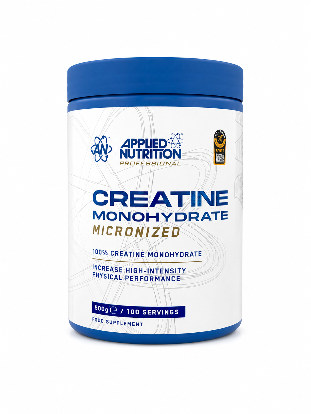 Applied Nutrition Creatine monohydrate micronized 500g (100 servings)