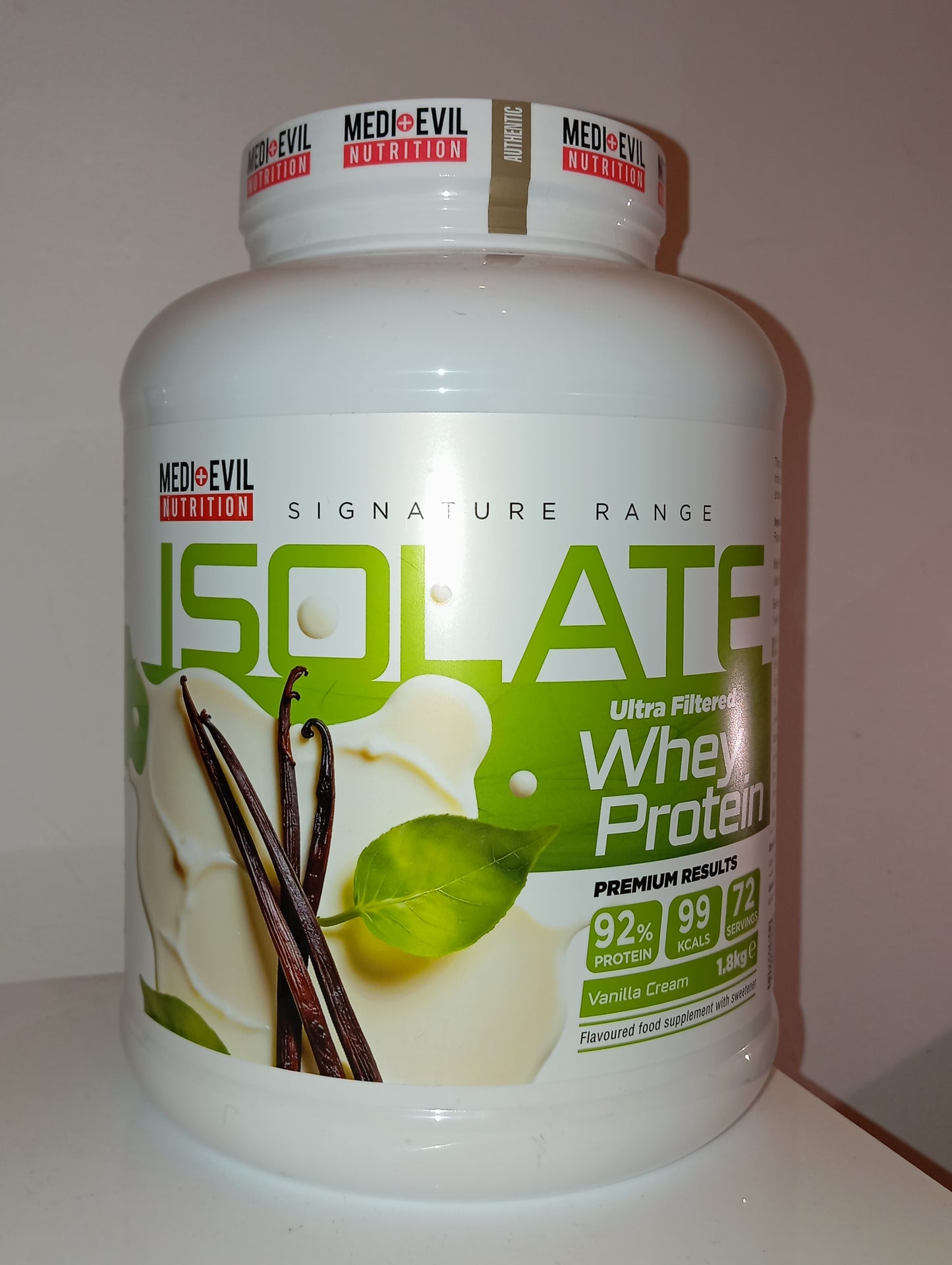 MEDI+EVIL ISOLATE Ultra Filtered Whey Protein 1.8kg